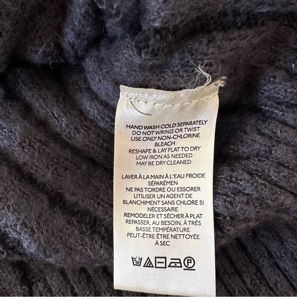 FREE PEOPLE BIG CITY TURTLENECK Grey SWEATER Size S - Picture 13 of 15
